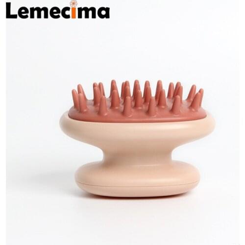 Portable Hand-held Brushy Silicone ABS Shampoo Straightening Brush Household Anti-dandruff Plastic Scalp Massage Comb