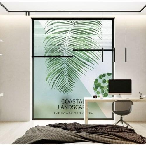 Self-adhesive window glass stickers decorate living room bedroom bathroom frosted film opaque light-shielding anti-peep film