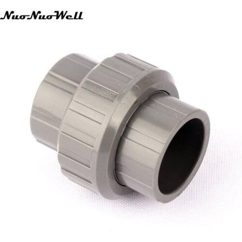 1pcs NuoNuoWell Plastic PVC 32mm Hose Union Straight Connector Pipe Quick Joint Garden Irrigation Watering Tube Fittings
