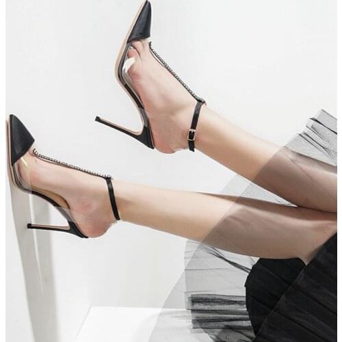 Free shipping fashion women pumps black satin strass t strappy high heels ankle shoes 12cm 10cm 8cm hot sale