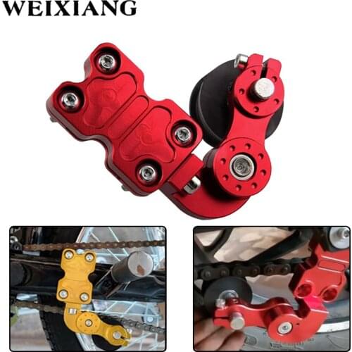 CNC Aluminum Alloy Motorcycle Chain Tensioner Adjuster Universal Fit Most Motorbike Red Black Gold Silver