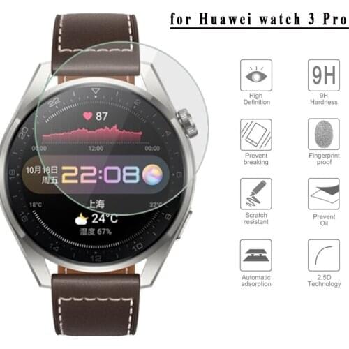 2PCS 9H Tempered Glass Protectors for Huawei watch 3 Pro Anti-scratch Screen Protector Protective Glass Film Watch Accessories