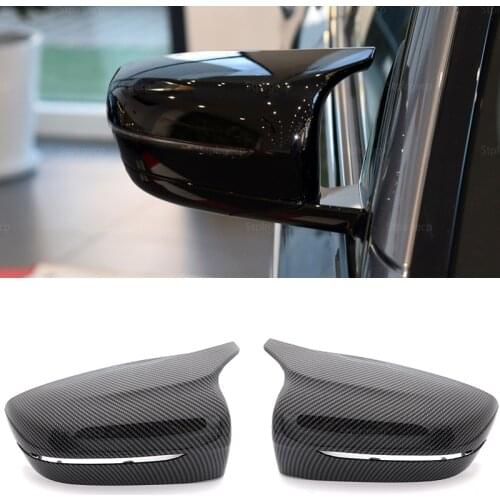 Carbon fiber Look Replacement Rearview Side Mirror Covers Cap For BMW 4 5 7 8 Series G11 G12 G14 G15 G16 G22 G23 G24 G30 G31 G38