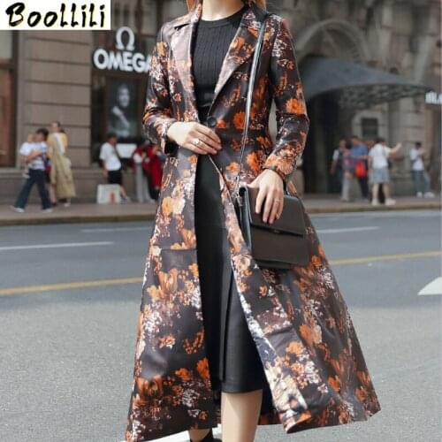 Boollili Real Leather Jacket Sheepskin Coat Women Clothes 2020 Korean Print Genuine Leather Coat Spring Autumn Coat Women