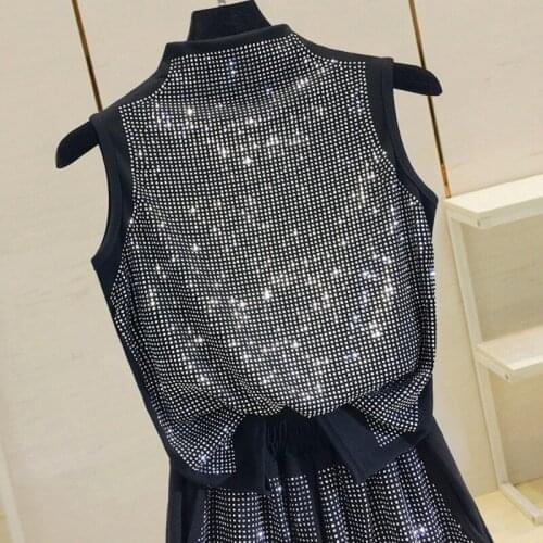 Turtlenck sequined shine women t-shirts and tank tops 2020 summer new design night club sexy slim lady elegant pulls tops tees