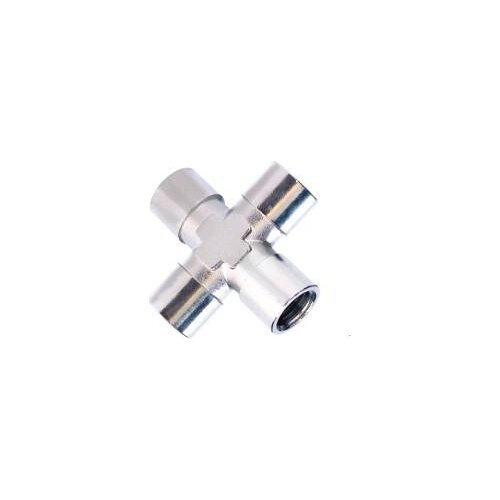 1/4" BSP Equal Female Cross pneumatic brass fitting pneumatic pipe fitting ,quick connector PFC 02