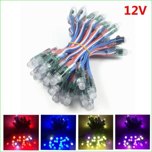 1000pcs 12mm WS2811 2811 IC RGB Led Module String Waterproof DC 5V /12V Digital Full Color LED Pixel Light Free shipping