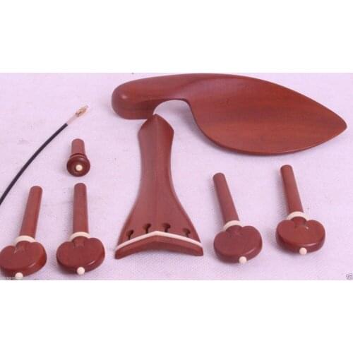 3set violin jujube parts,tailpiece tuner peg chinrest endpin