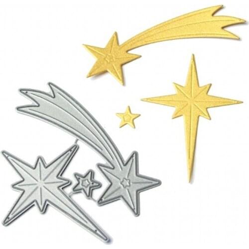 3pcs/Set Christmas Stars Metal Cutting Dies Stencil for DIY Scrapbooking Photo Album Embossing Paper Cards Making Decor Crafts