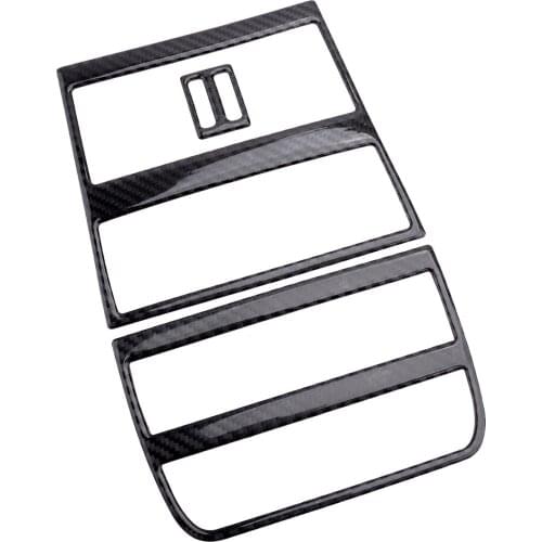 3Pcs Carbon Fiber Car Rear Air Vent Outlet Trim Cover Fit for BMW 5 Series F10 2011 2012 2013 2014 2015 2016 2017