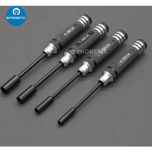 4pcs Hexagonal Head Nut Drivers 4.0/5.5/7.0/8.0mm Screwdrivers for RC Quadcopter Helicopter FPV Drone Car Airplane