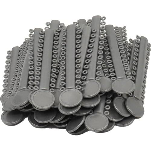 40pcs Dental Orthodontic Ligature Ties Bands for Brackets Braces Grey Elastomeric O-rings Teeth Whitening Dental Lab Equipment