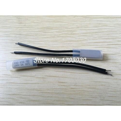 10 pcs KSD9700 Bimetal Temperature Switch Thermostat 95C NC Normal Close