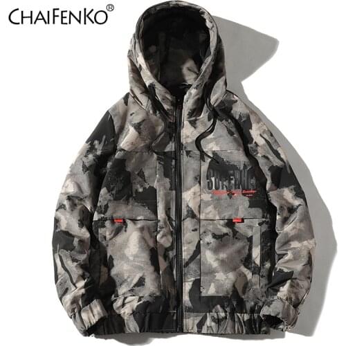 CHAIFENKO Mens Camouflage Jackets