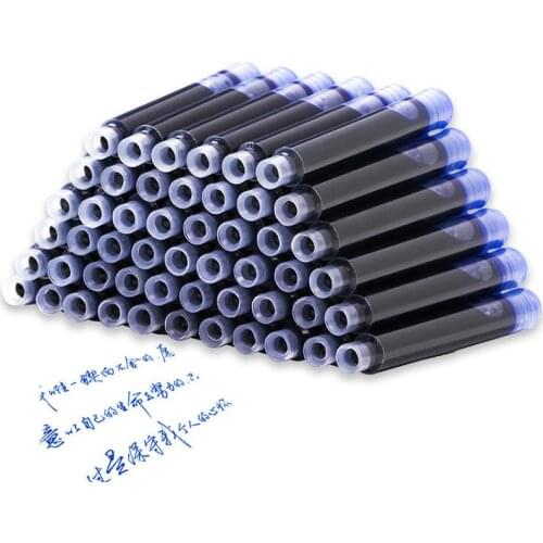 10pcs/pack 3.4mm Caliber Ink Cartridges for Ink Pen Black/Dark Blue/Red/Blue Fountain Pens Ink Sac School Supplies