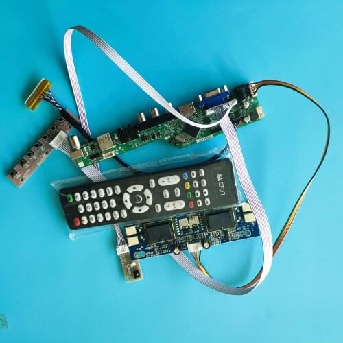 For M170EG01 VD Controller Driver Board TV USB 4 lamps kit Module 30pin Digital Signal New LCD HDMI 1280X1024 17" VGA AV