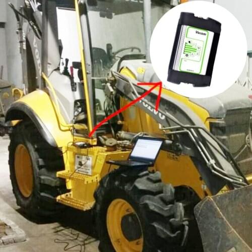 FH FM series vehicles for volvo vocom truck Excavator scanner with OBDII contact diagnostic scanner vocom tool