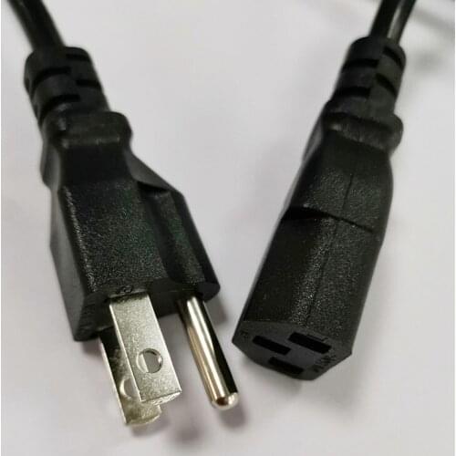 US Plug Power Cable IEC C13 Computer Power Cable Extension Cord 1.5m US Power Cable 3 Pin For Monitor Printer Balance