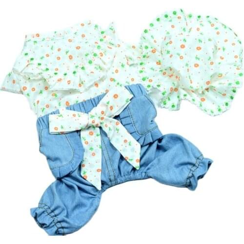 Summer Pet Dog Clothes Jumpsuit with Dog Hat Cap Puppy Overalls Small Dog Costumes Pomeranian Yorkshire Poodle Dog Clothing 2021