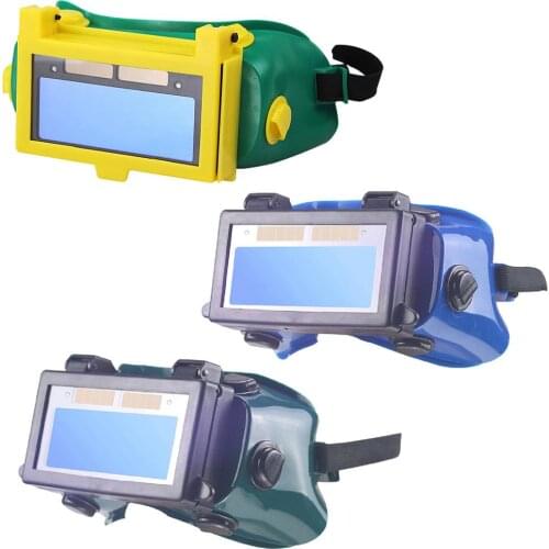 Solar Automatic Darkening Eye Mask Welding Helmet Eye Glasses Goggles Welding Mask Eyeshade for Home Welder Eyes Glasses