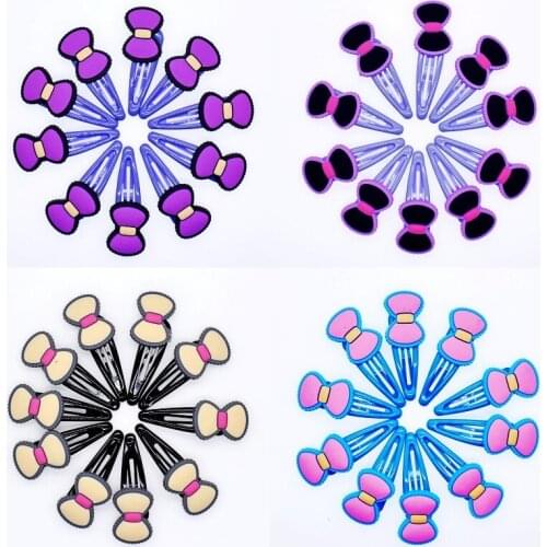 Fashion Kids Hairslide Girls 10 Pcs Hair Clips Colorful Bowknots Hair Hairpins Wholesale Hair Accessory Birthday Party Gift