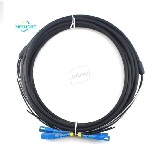Mine Tail Cable SC-SC Armored Communications Optical Cable Dual Core Single Mode Base Station Optical Fiber Outdoor 2Core 5M TPU