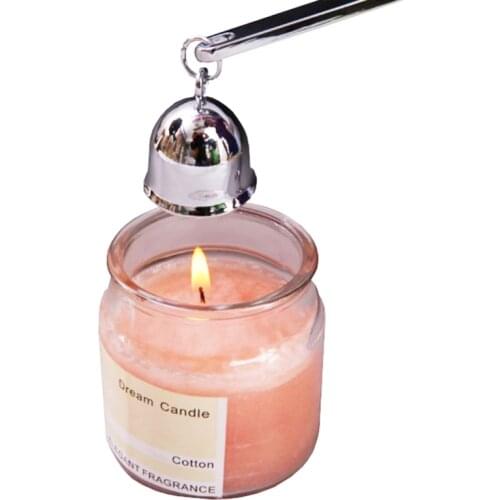 Stainless Steel Smokeless Candle Wick Bell Snuffer Home Hand Put Off Tool Kit Candle Accessories Holders
