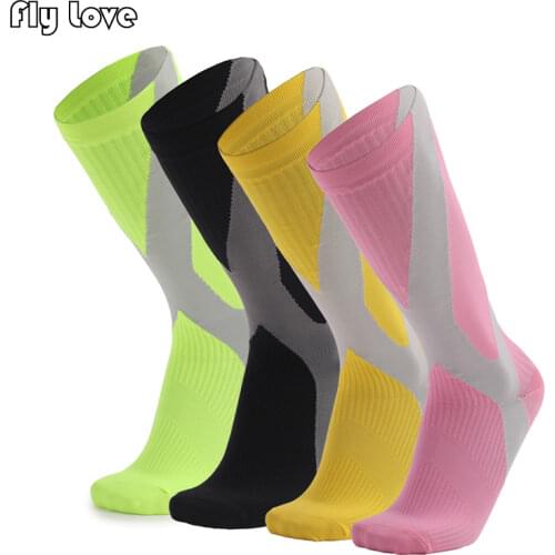 Running Compression Socks Stockings 20-30 mmhg Men Women Sports Socks for Marathon Cycling Football Outdoor