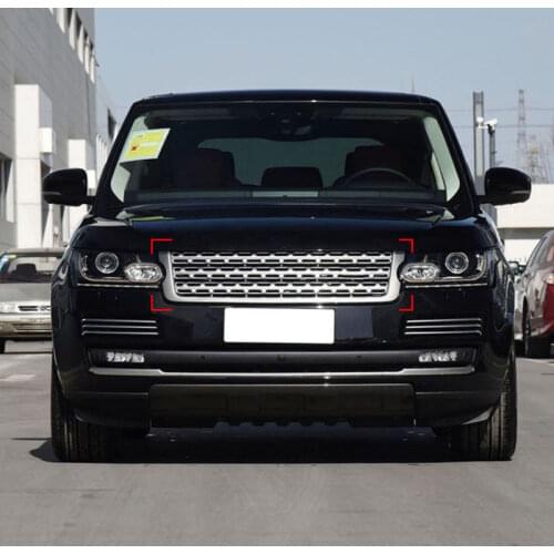 New!! ABS Gloss Black Front Grille Trim Replacement Parts For Land Rover For Range Rover Vogue 2013-2017 Car Styling