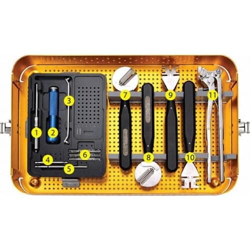 Orthopedic Surgical instruments 2.4mm Maxillofacial implants Plate Instrument Set for maxillofacial surgery