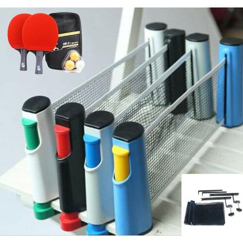 Portable Table Tennis Net Retractable Ping Pong Post Net Rack For Any Table Anywhere Non Slip Table Tennis Net Replacement