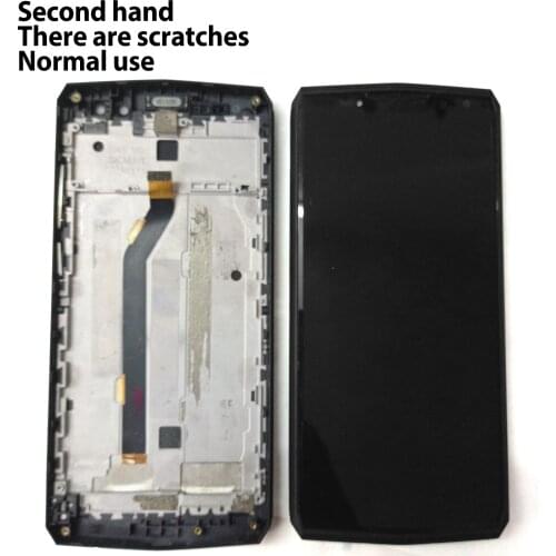Touch Screen + LCD Display With Frame Digitizer Assembly Replacement Parts Accessory For OUKITEL K10,Used,scratch,no new