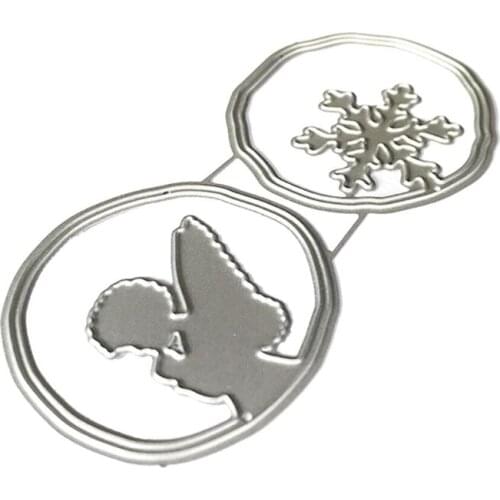 Snowflake Angel Metal Cutting Dies Stencil Scrapbooking DIY Album Stamp Paper Card Embossing Decor Craft