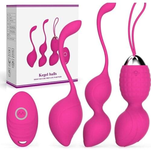 Kegel Simulator Beads Vaginal Medical Silicon Vibrating Egg Wireless Vibrator Sex Balls Exercises Clit Massager G Spot Love Egg
