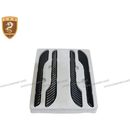 Latest New Design Dry Carbon Fiber Universal Front Door Pull Handles For Tesla Model 3 OEM Style 4pcs/set car door handle