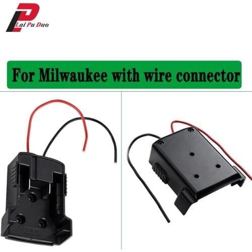 18v Li-ion Battery DIY connector For Milwaukee Battery with cable battery Adapter pack M18 XC18