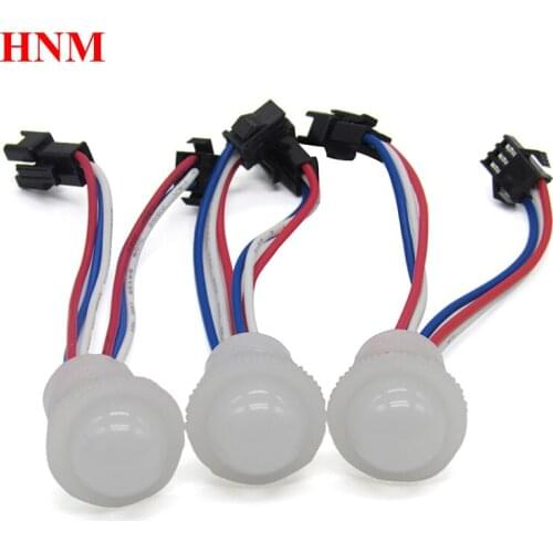 DC12V 20mm 3LEDs UCS1903 rgb pixel led module light,3pcs 3535 smd digital full color led module,diameter 20mm,waterproof IP67