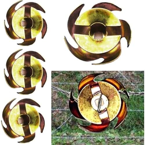 4Pcs Garden Fences Loose Steel Wire Tightener Tool Home Wall and Farm Fence Steel Wire Fixed Tension Rotary Auxiliary Tool