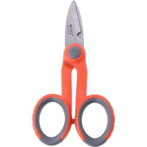 5-1/2" Multipurpose Electrical Shears Fiber Optic Kevlar For Cut Electrical Wire