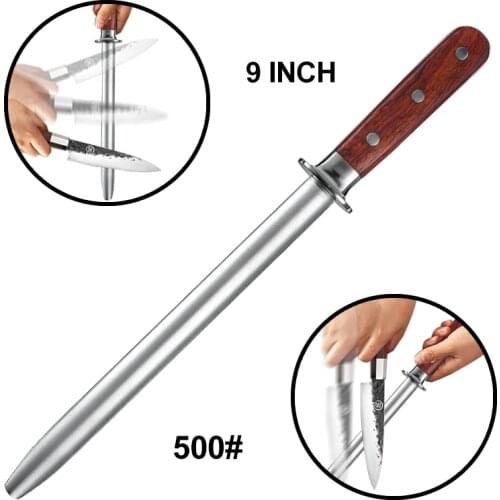 Diamond Round Shank Sharpening Rod Kitchen Knife Sharpener Knife Shears Scissor Sharpening Stick Sharpener Tool Professional