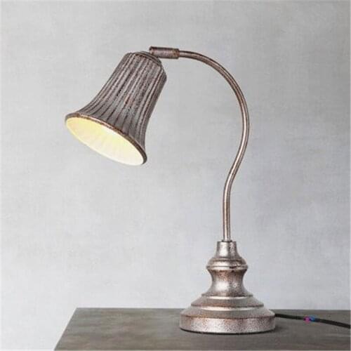 American Country Loft Industrial Style Old Retro Personality Bar Table Lamp Living Room Study Table Lamp Bedroom Bedside Lamp