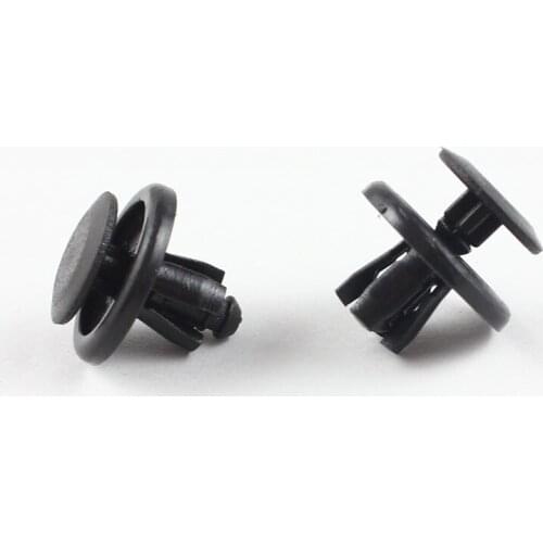 Car Bumper Door Panel Trim Fender Nylon Push Type Rivets Fastener Black Sales for toyota styling