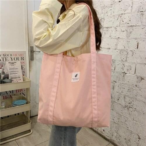 Large Capacity Handbag New Retro Womens Shoulder Bag Simple Solid Color Small Fresh Canvas Bag Literary Womens Buckle Tote Bag