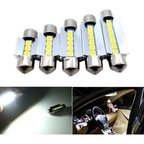 2x Canbus C5W LED Festoon 28mm/31mm/36mm/39mm/41mm Car Interior Lights For Hyundai Tucson IX35 IX25 Santa Fe Sonata 9 2015 2016