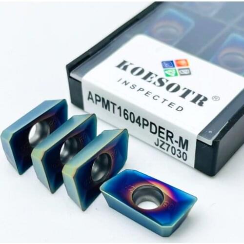 10PCS Turning Tool APMT1604PDER M2 High Quality Blue Nano Coating Internal Turning Carbide Tool Metal Cutting Tool Free Shipping