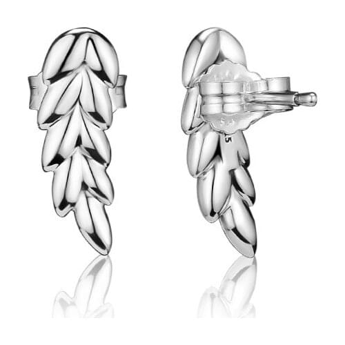 Curved Grains Earrings Studs Sterling silver Jewelry Earrings For Woman Make Up Valentines day Gift Fashion Earrings