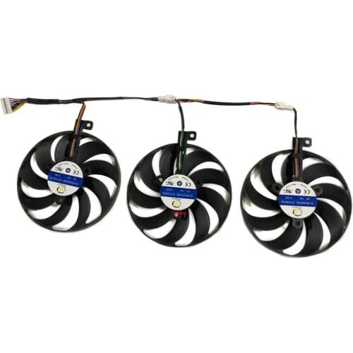 3pcs/Set 7Pin CF1010U12S GPU Card Cooler Fans For ASUS ROG STRIX RTX 2080 Ti GAMING RTX2080 RTX2080Ti Cards Replace CF1010U12D