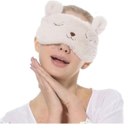HANRIVER Use USB to heat the steam shield eye mask Lovely cartoon sleep heat apply eye mask to relieve eyes tired dark circles