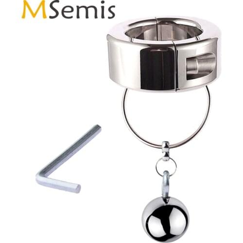 Mens Cockring Metal Delay Ejaculation Penis Rings Male Chastity Cage Scrotum Stretcher Restraints Testicular Cock Ring Sex Toys