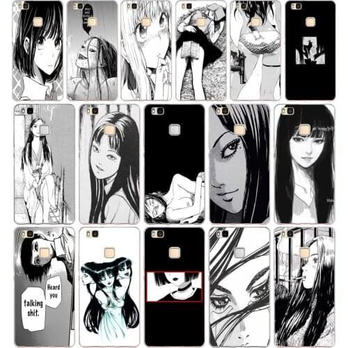 42AA Japanese horror comic Tomie Soft TPU Case Cover For Huawei P8 P9 Lite 2017 Mate 10 20 Lite